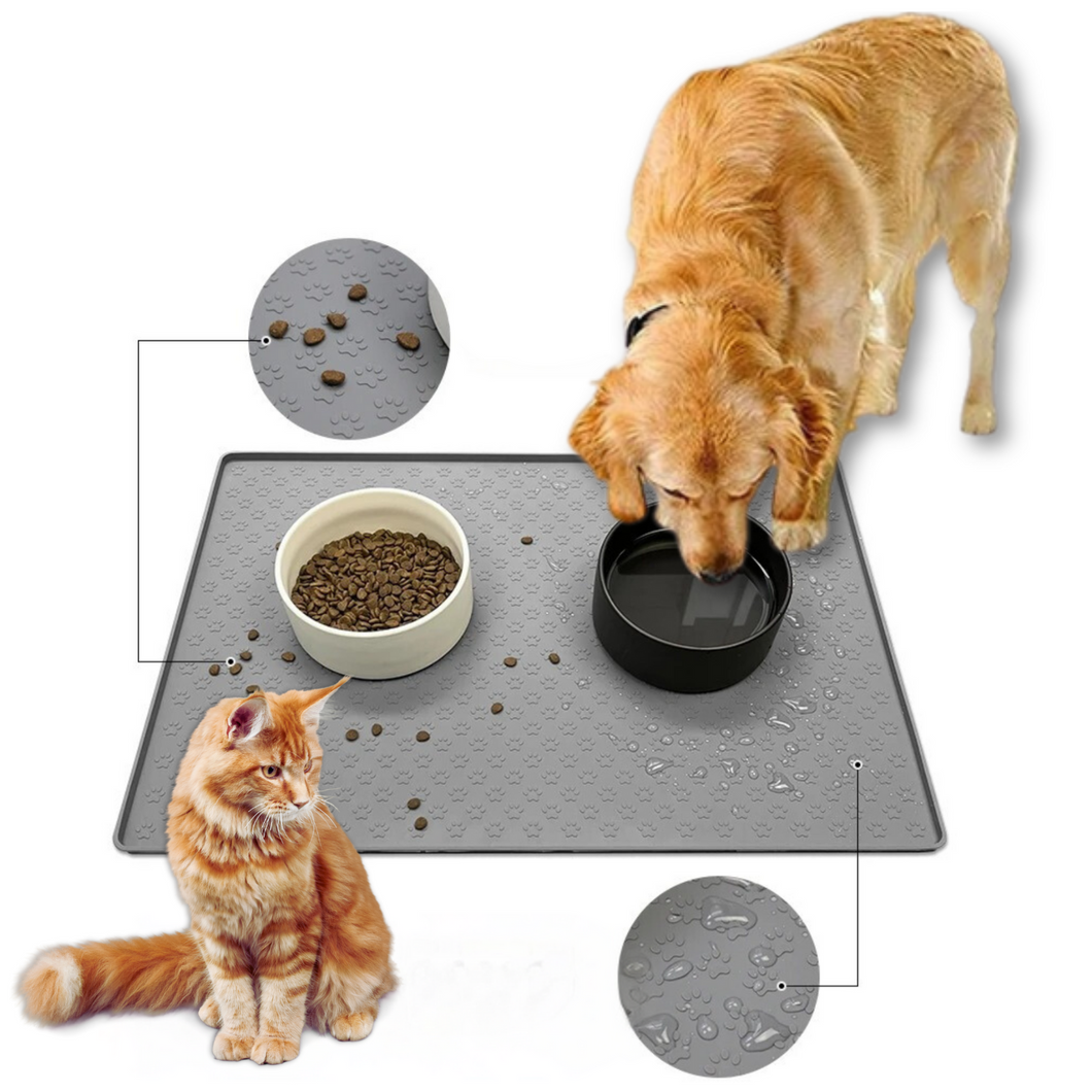 GripFeed Futterunterlage für Hunde und Katzen - für einen sauberen und trockenen Futterplatz (30% Rabatt)